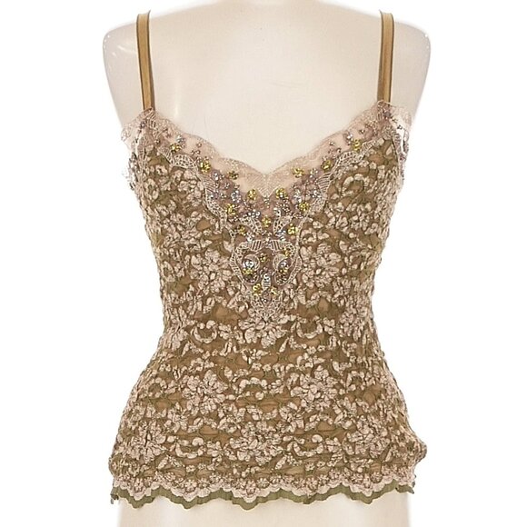 Ann Ferriday Lace and Sequin Camisole Top One Size - Picture 1 of 6
